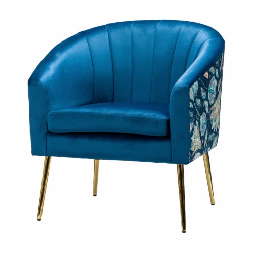 Navy barrel chair discount