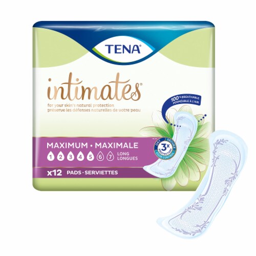 TENA Incontinent Pad 15 L Long Length 12 Ct Perspective: front