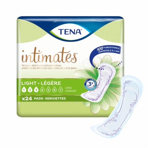 TENA Incontinent Pad 10 L Long Length 24 Ct Perspective: front