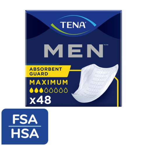 Tena For Men Moderate Absorbency Incontinence Guards Perspective: front