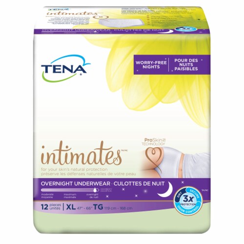 TENA Intimates XL Overnight Underwear Perspective: front