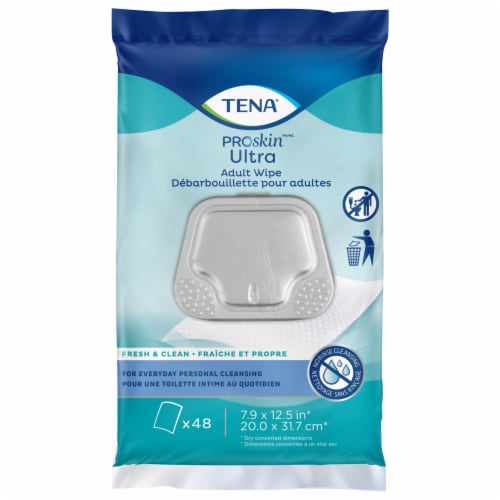 Tena® Ultra Adult Wipe Cloths Perspective: front