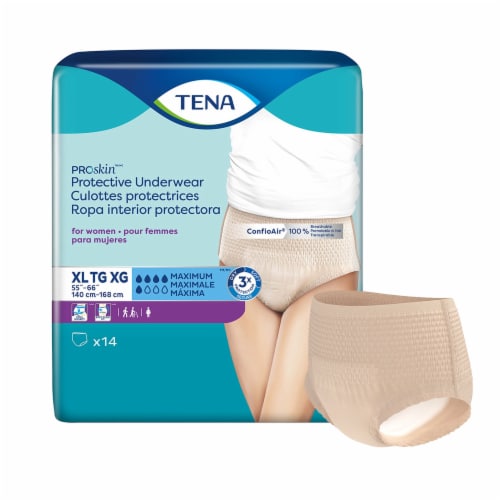 Tena ProSkin Incontinence Underwear for Women, Maximum Absorbency, Extra  Large, 14 ct, 1 - Dillons Food Stores