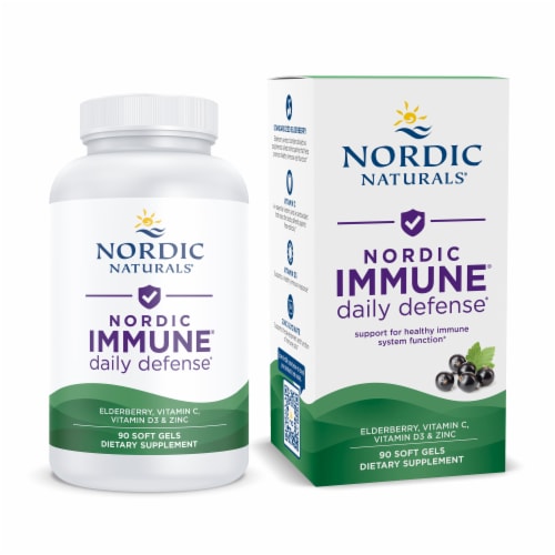 Nordic Naturals Immune Daily Defense Softgels Perspective: front