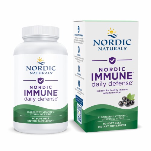 Nordic Naturals Immune Daily Defense Softgels Perspective: front