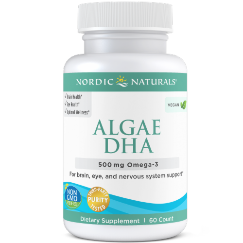 Nordic Naturals Algae DHA 500mg Perspective: front