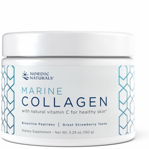 Nordic Naturals Strawberry Marine Collagen Perspective: front