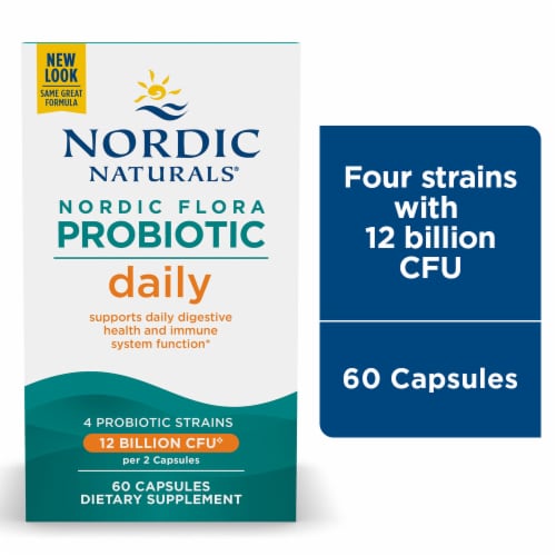 Nordic Naturals Flora Probiotic Daily Capsules Perspective: front