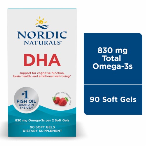 Nordic Naturals DHA Softgels Perspective: front