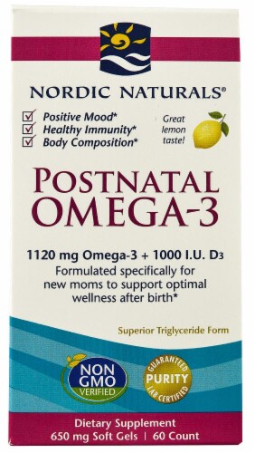 Nordic Naturals  Postnatal Omega-3 Perspective: front