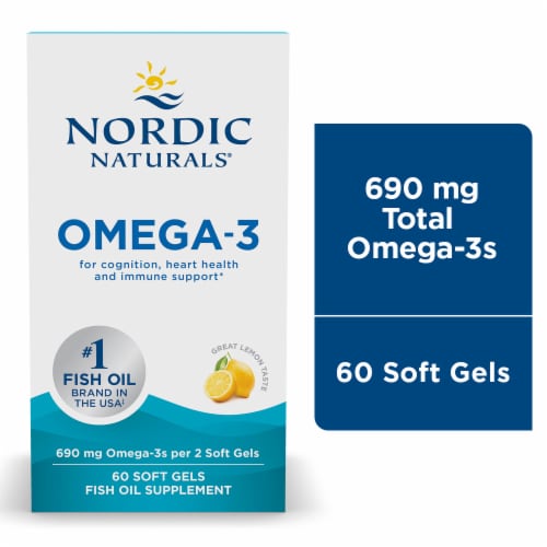 Nordic Naturals® Omega-3 Soft Gels Perspective: front