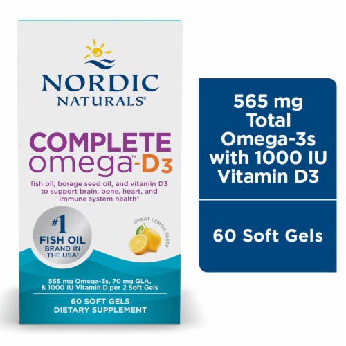 Nordic Naturals Complete -D Lemon Dietary Supplement Softgels, 60 ct Pick 'n Save