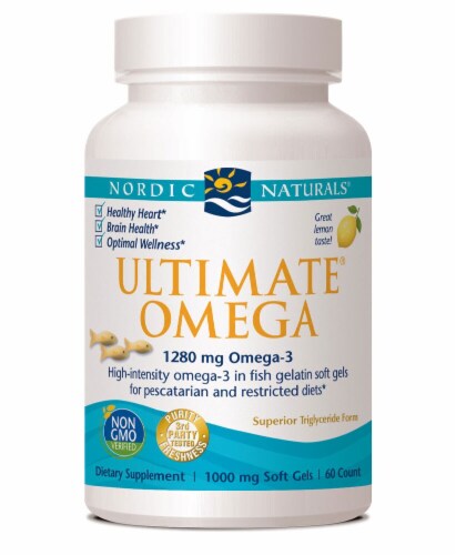 Nordic Naturals Ultimate® Omega Lemon, 1000 mg - 60 Softgels