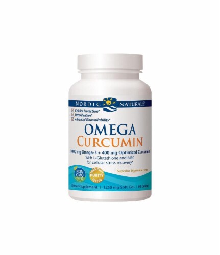 Nordic Naturals Omega Curcumin 1250mgSoftgels Perspective: front