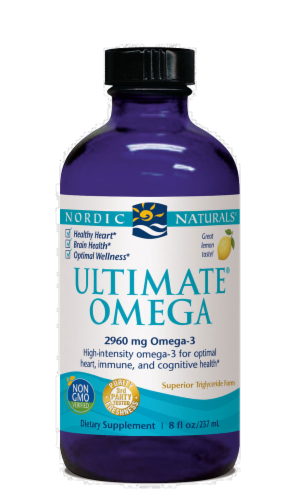 Nordic Naturals Ultimate Omega-3 2960 mg Dietary Supplement Perspective: front
