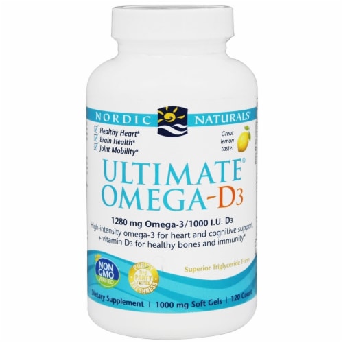 nordic naturals ultimate omega d3 120 softgels