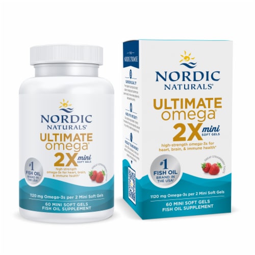 Nordic Naturals® Ultimate Omega® 500mg Soft Gels Perspective: front