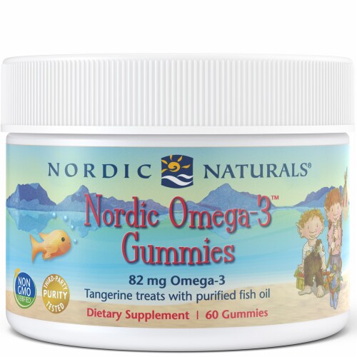 Nordic Naturals Tangerine Nordic Omega-3 Gummies Perspective: front