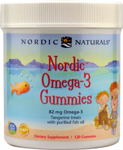 Nordic Naturals  Nordic™ Omega-3 Gummies   Tangerine Perspective: front