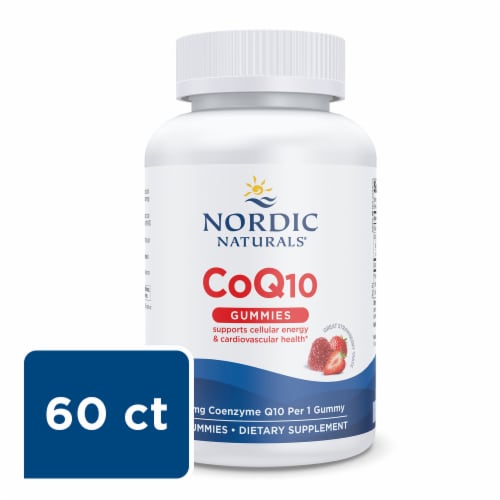 Nordic Naturals® Strawberry Flavored CoQ10 Gummies 100mg Perspective: front
