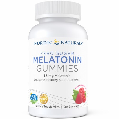Nordic Naturals Zero Sugar Melatonin Gummies 1.5mg Perspective: front