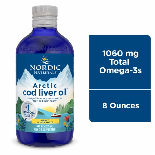Nordic Naturals Lemon Arctic™ Cod Liver Oil Perspective: front