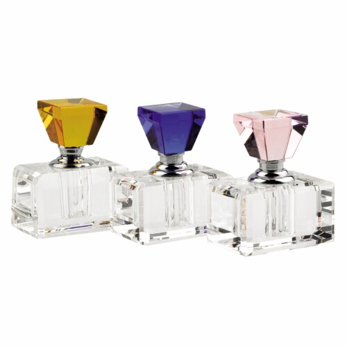 3 Pc Rainbow Crystal Perfume Bottle Set 3 Pc Rainbow Crystal Perfume Bottle Set