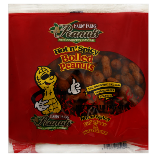 Hardy Farms Hot N' Spicy Boiled Peanuts Perspective: front