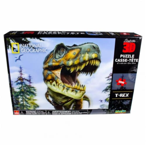 3D Nat Geo Kids T-Rex Puzzle, 300 Piece, 1 - Pick ‘n Save