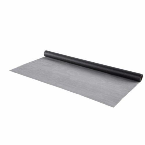 36 in. x 25 ft. Fiberglass Screen, Charcoal Perspective: front