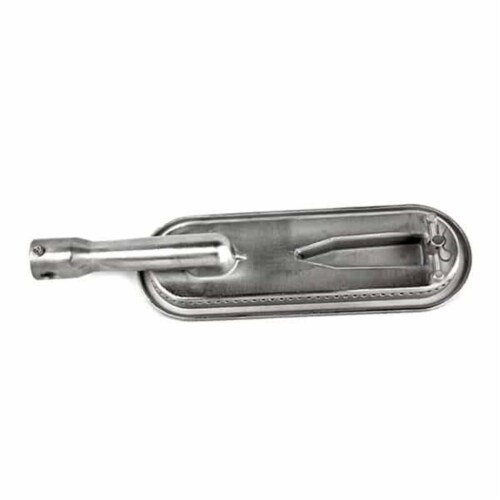 Stainless Steel Cast Oval Burner for Hybrid & Tri Burn Grills Perspective: front