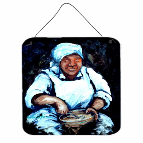 Hot Water Cornbread Cooking Aluminium Metal Wall Or Door Hanging Prints Perspective: front