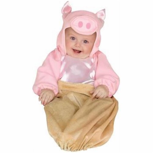 Infant Pig in a Blanket Costume, 0-9 Month - Infant Perspective: front