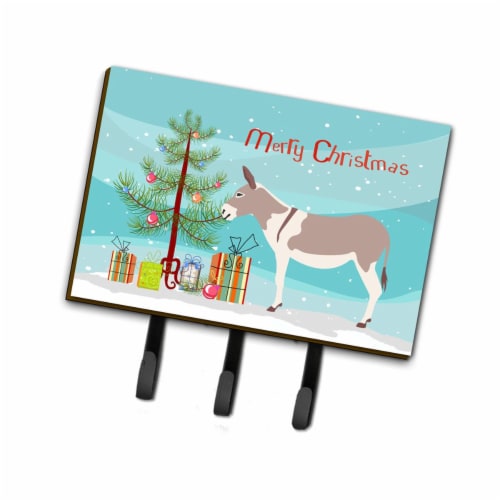 Australian Teamster Donkey Christmas Leash or Key Holder Perspective: front