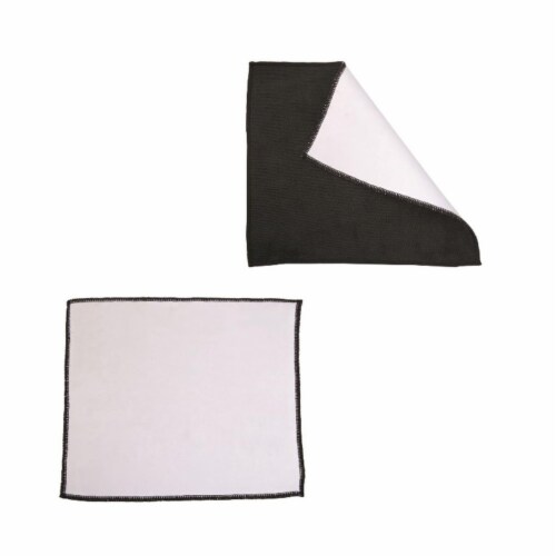 Pristaview Microfiber Cleaning Cloth Black / White, 1 Kroger