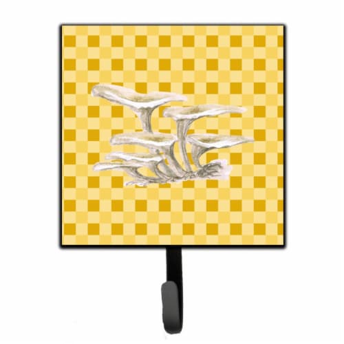 Oyster Mushrooms on Basketweave Leash or Key Holder Perspective: front