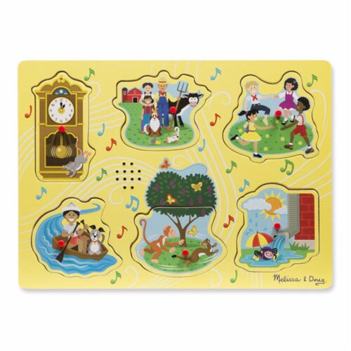 Sing Along Nursery Rhymes Sound Puzzle - Yellow Perspective: front