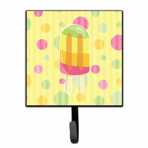 Ice Pop Popsicle Polkadots Leash or Key Holder Perspective: front