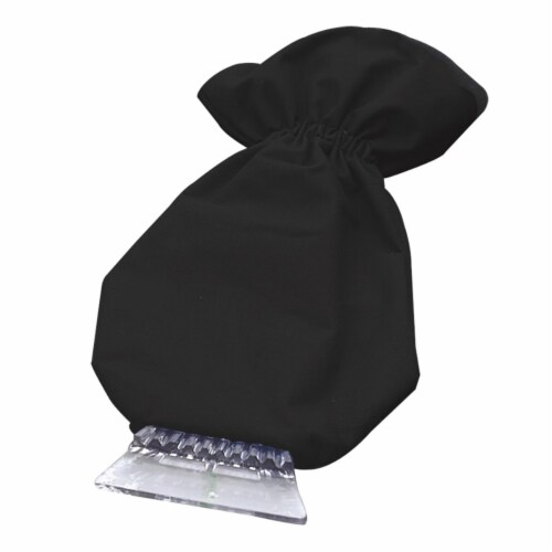 Ice Scraper Mitt -  Black Perspective: front