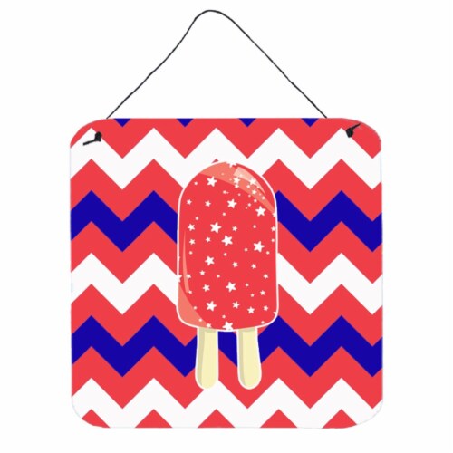 Ice Pop Popsicle Red White Blue Wall or Door Hanging Prints Perspective: front