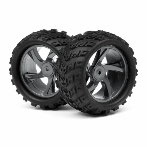 1-18 Ion MT Monster Truck Wheel & Tire Assembly Perspective: front