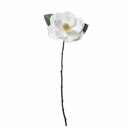 31 in. Artificial Magnolia Christmas Stem, White, 1 Kroger