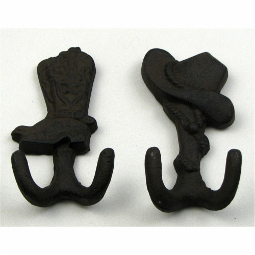 Boot & Hat Hook, Set of 2 Perspective: front