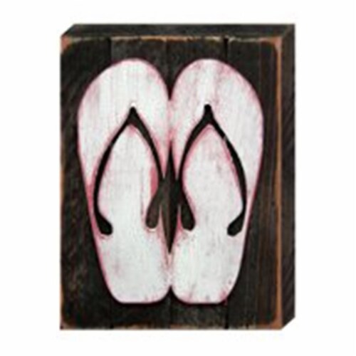 Flip-Flops Art on Board Wall Decor, 1 - Fry’s Food Stores