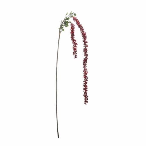 60 in. Hanging Red Berries Artificial Christmas Spray Perspective: front