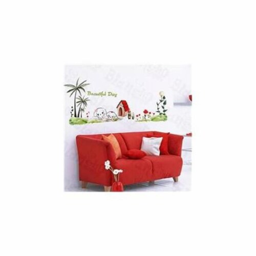 Dog House - Large Wall Decals Stickers Appliques Home Decor  Multicolor Perspective: front