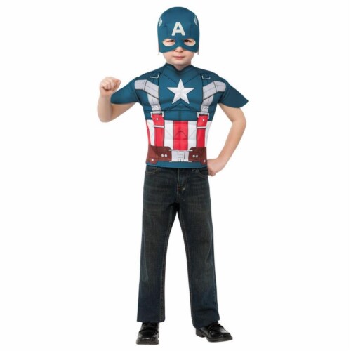 Captain America Child Top Perspective: front