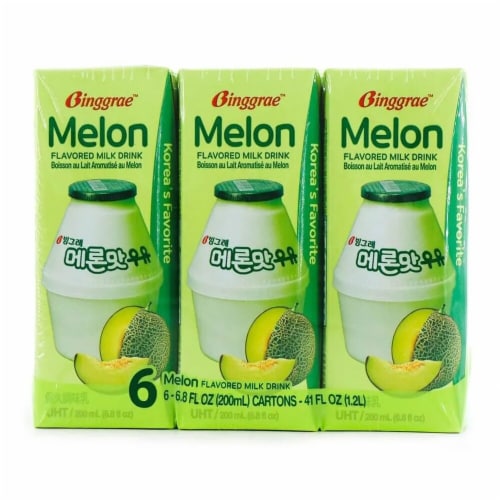 Binggrae™ Melon Flavored Milk Drink Multipack Perspective: front