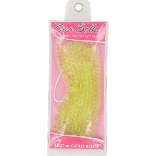 Swissco Spa Bella Small Soothing Gel Bead Eye Mask Hot or Cold Relief Perspective: front