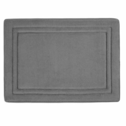 Sam Salem & Son Memory Foam Bath Mat, Grey Pebble, 17 x 24 in Gray